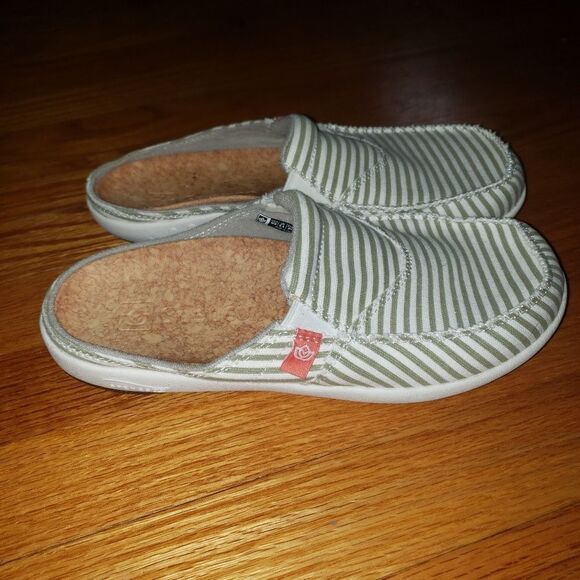 Spenco striped Slip-On Flats Womans Size 8 - Picture 1 of 7